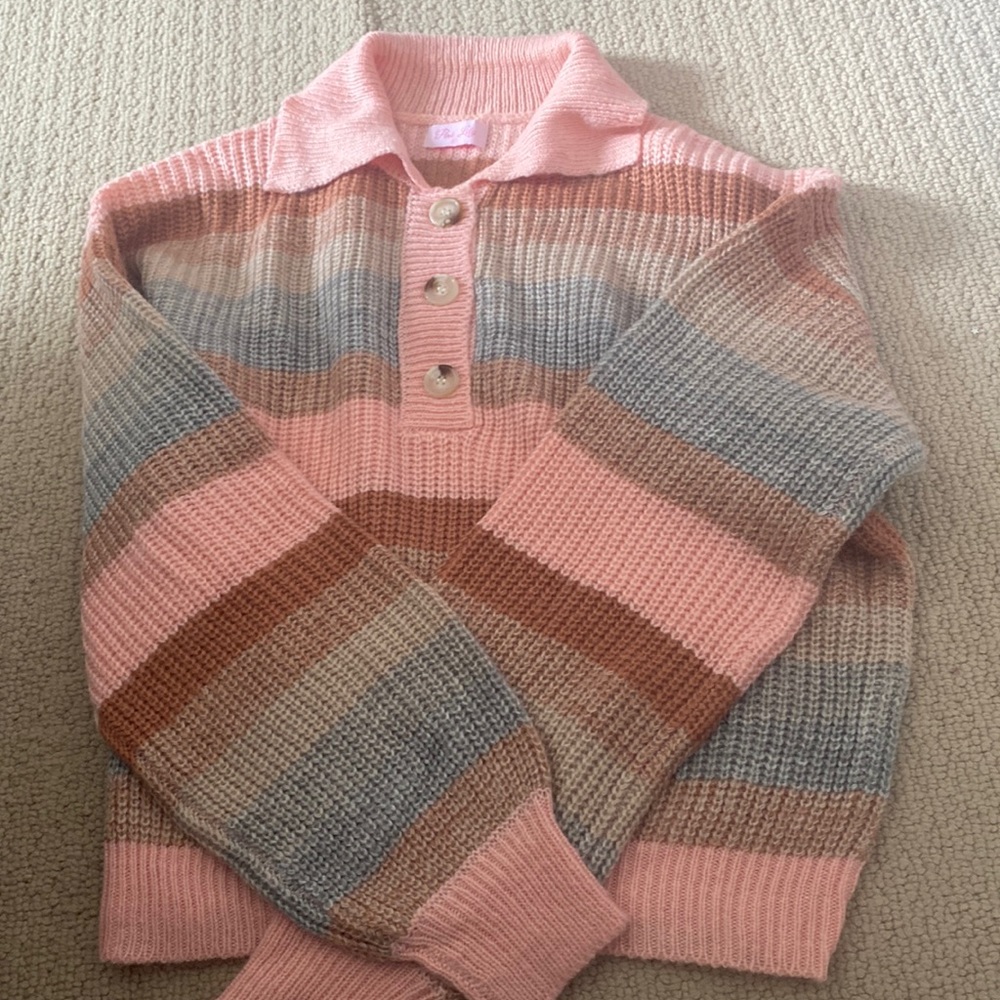 Pink Lily multi-colored sweater